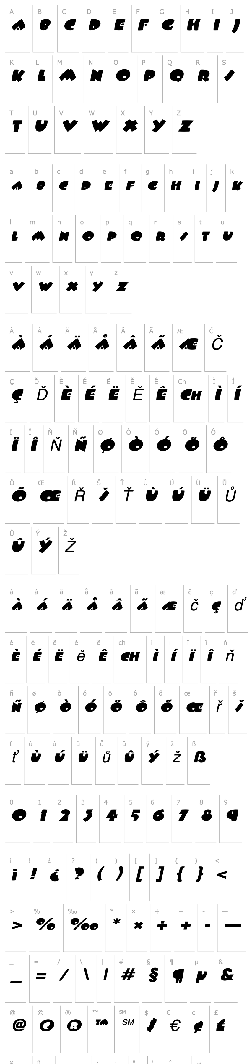 Overview Wampum-Extended Italic