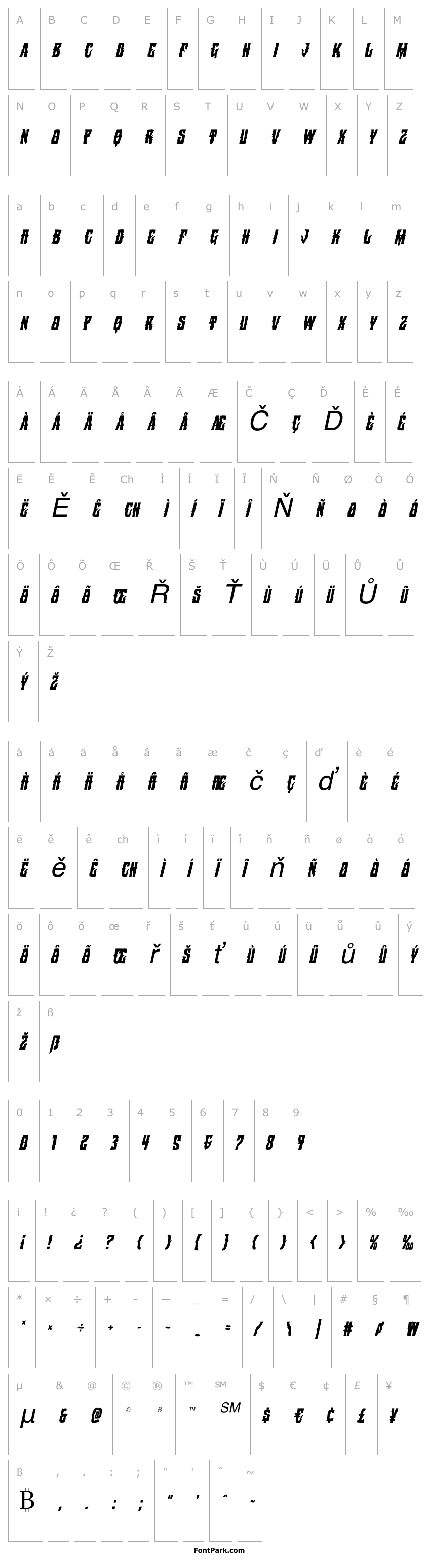 Overview Warlock's Ale Condensed Italic