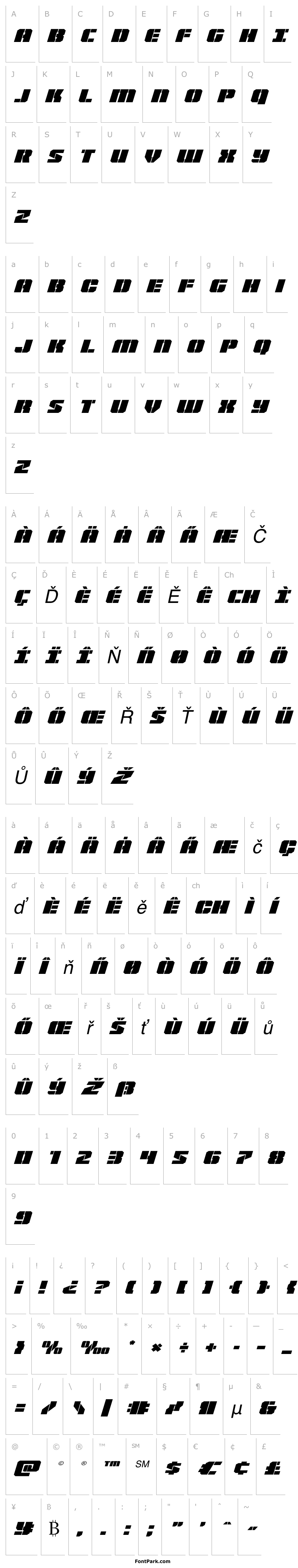 Overview Warp Thruster Expanded Italic
