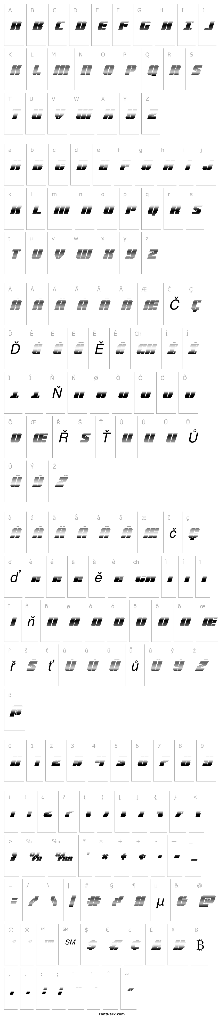 Overview Warp Thruster Gradient Italic