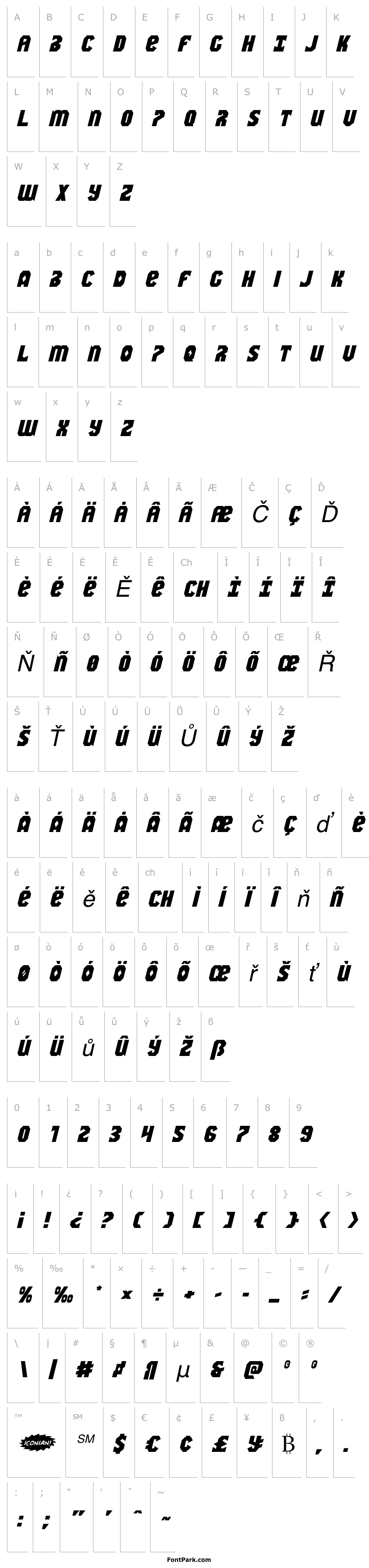 Přehled Warrior Nation Expanded Italic