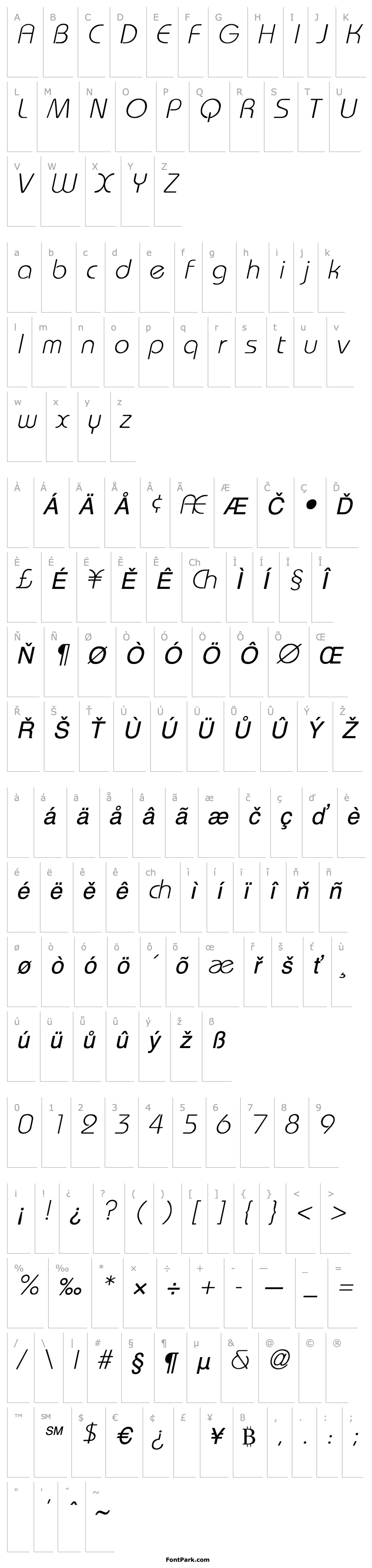 Overview WashingtonMetro Italic