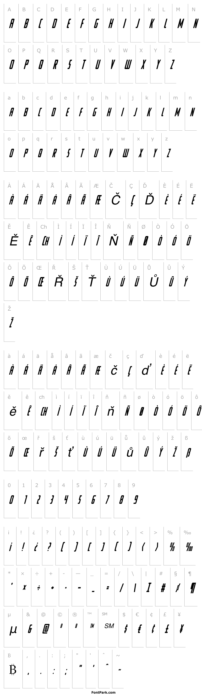 Overview Watchtower Condensed Italic