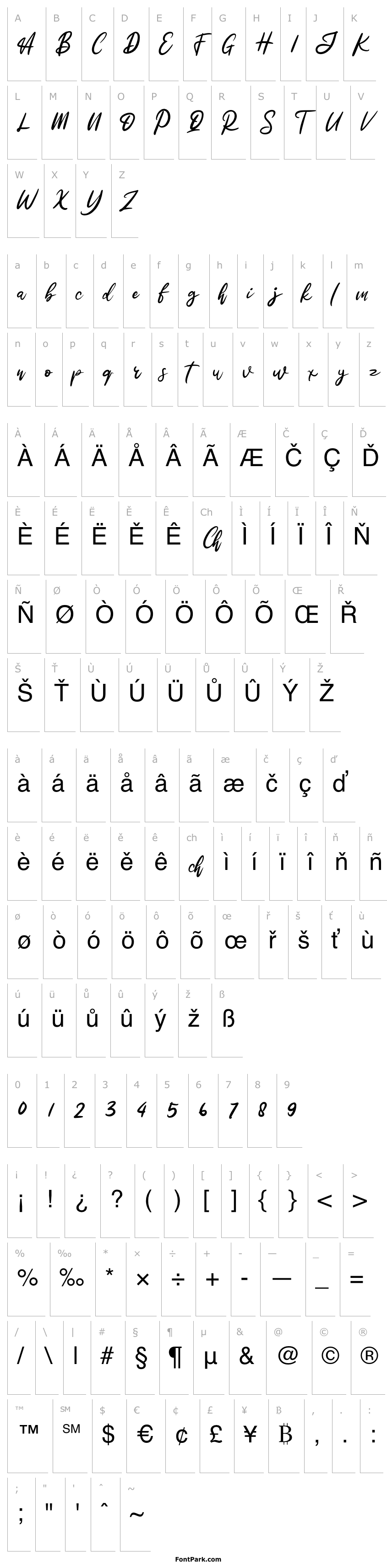 Přehled WatterlandTypefaceFREE