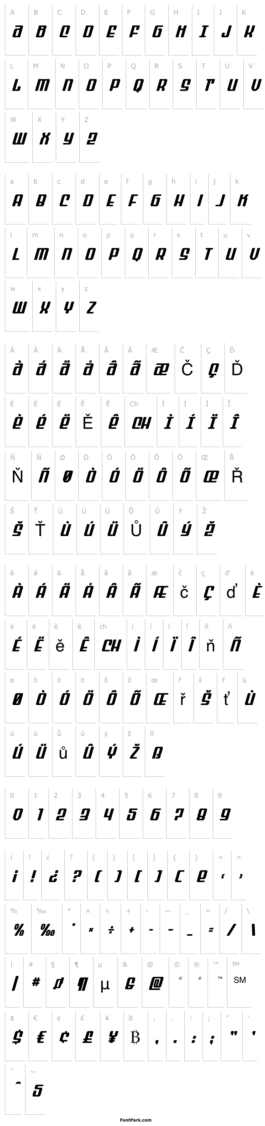 Overview Wave Warrior Italic