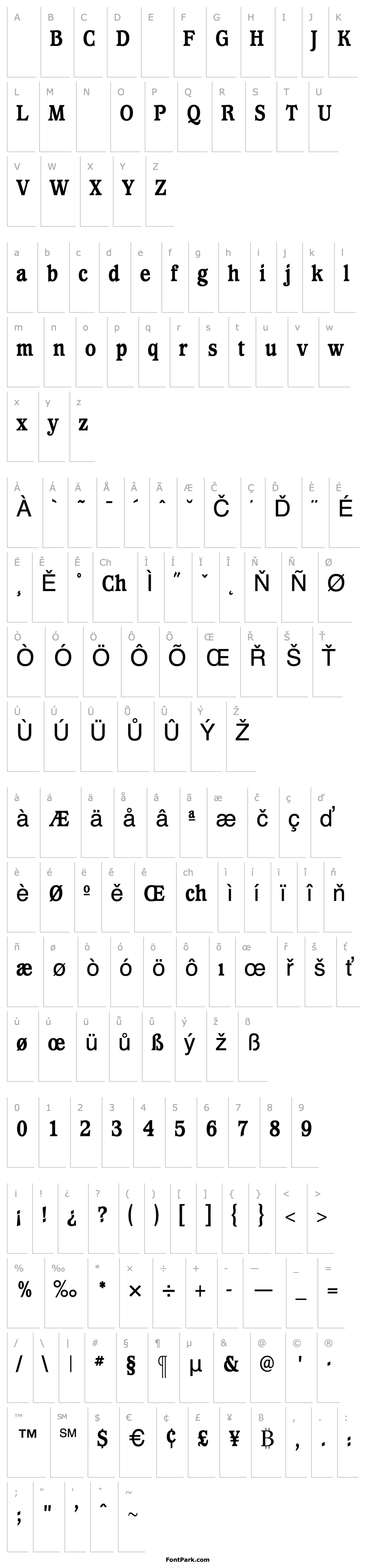 Overview WaverlyExtraBoldCondensed