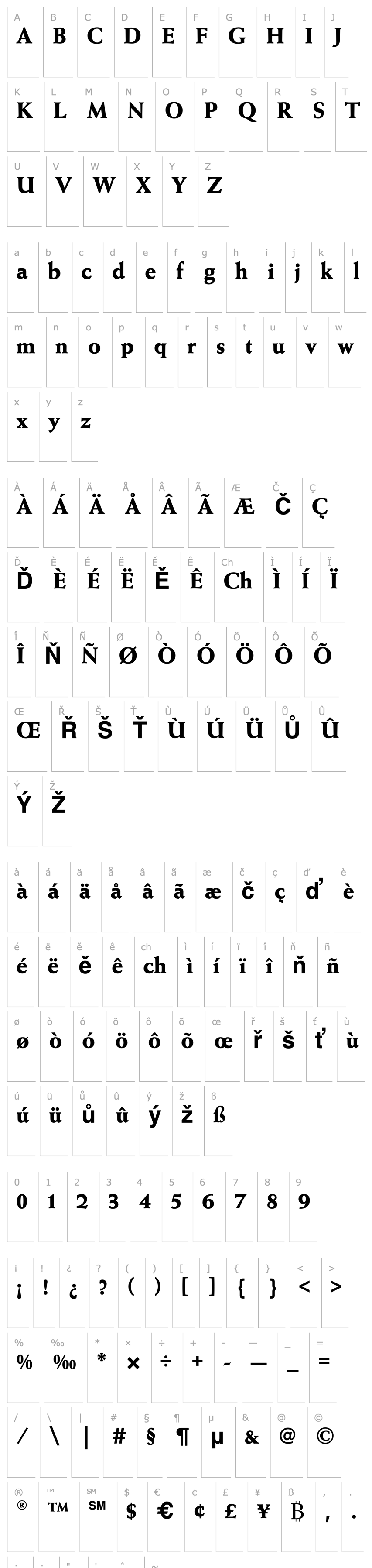 Overview WeissAntiquaEF-Bold