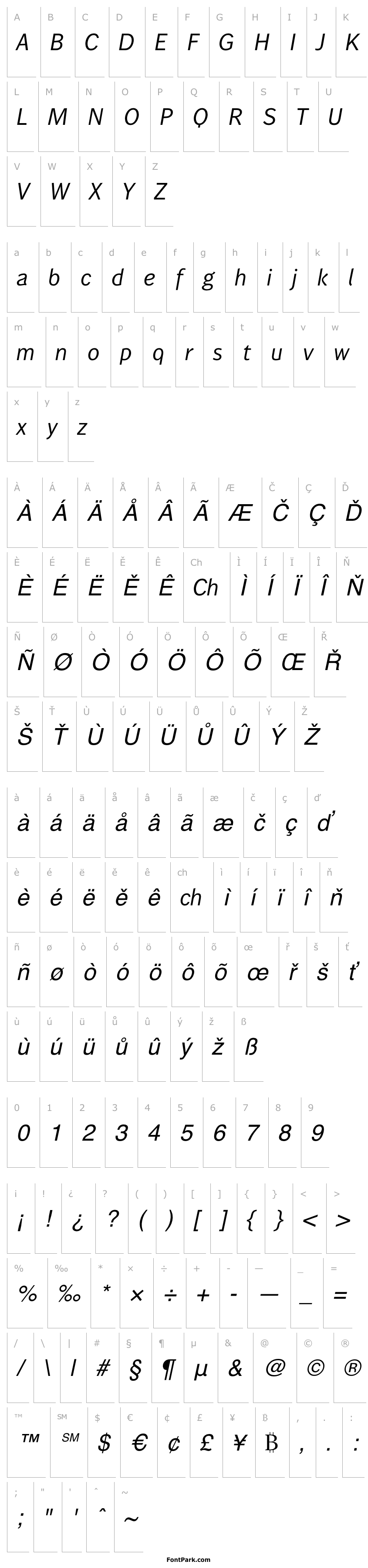 Přehled WendelinReduced-Kursiv
