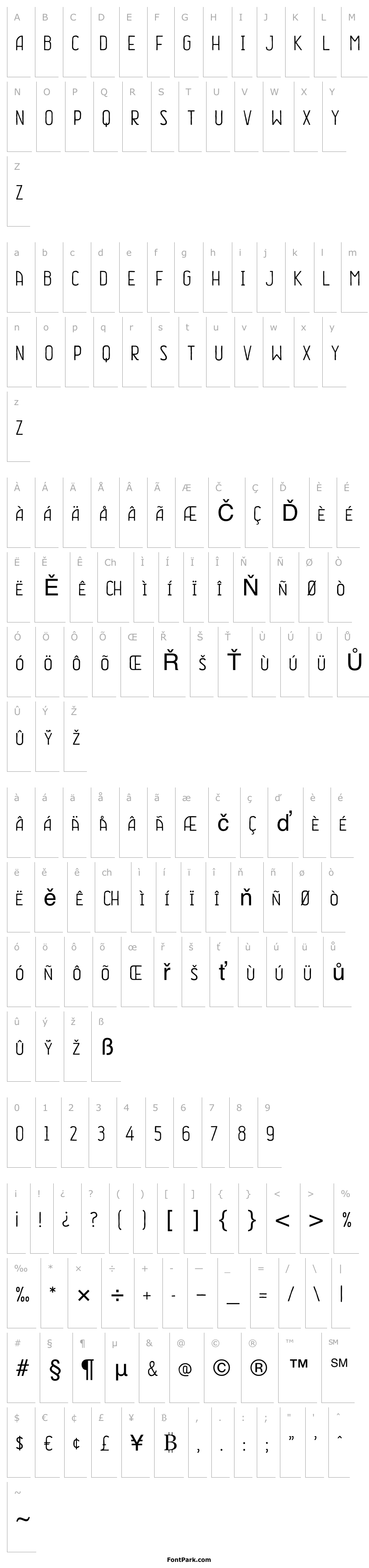 Přehled Wermland Gothic Regular