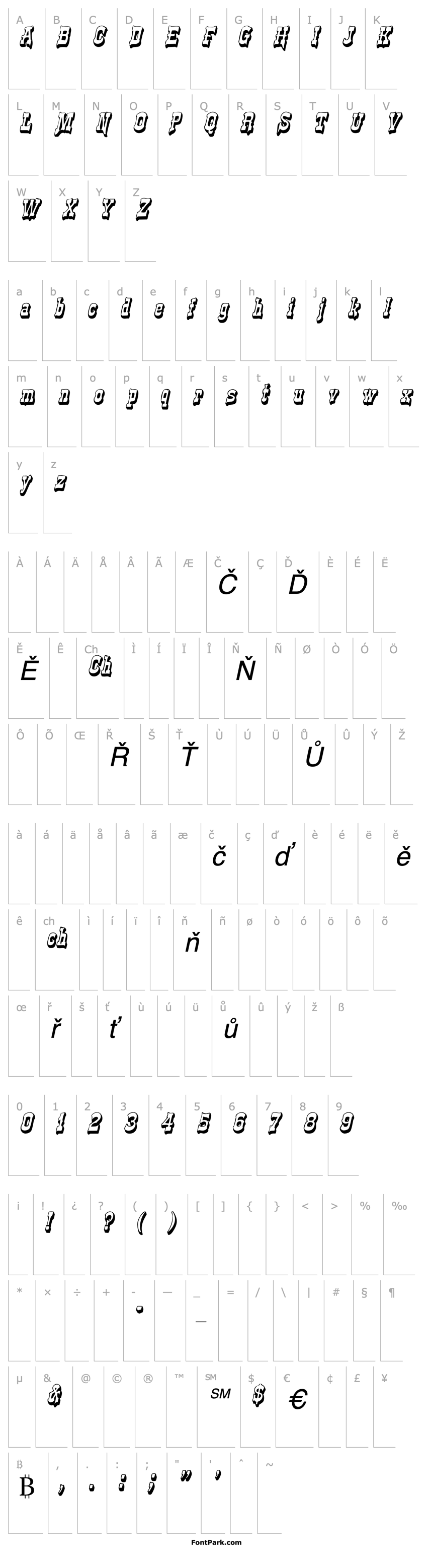 Overview WesternShadow Italic