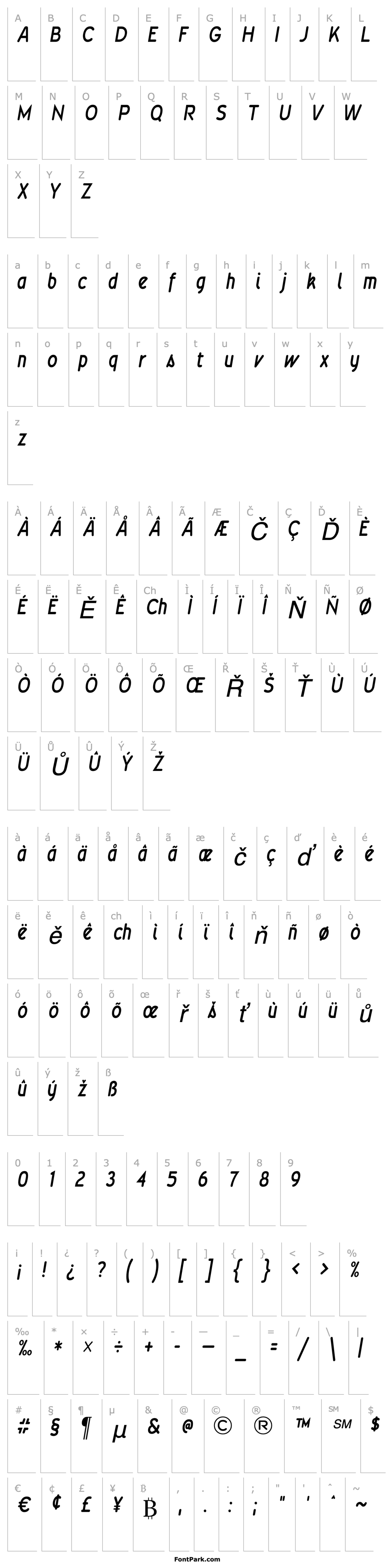 Overview Wevli Condensed Medium Italic