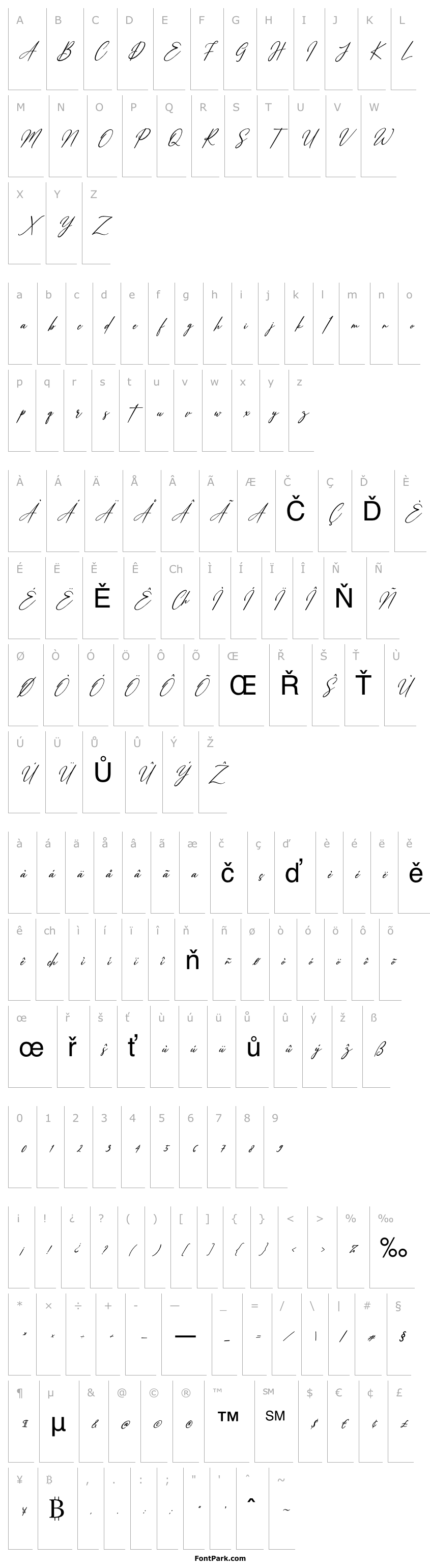 Přehled White Systemattic Italic