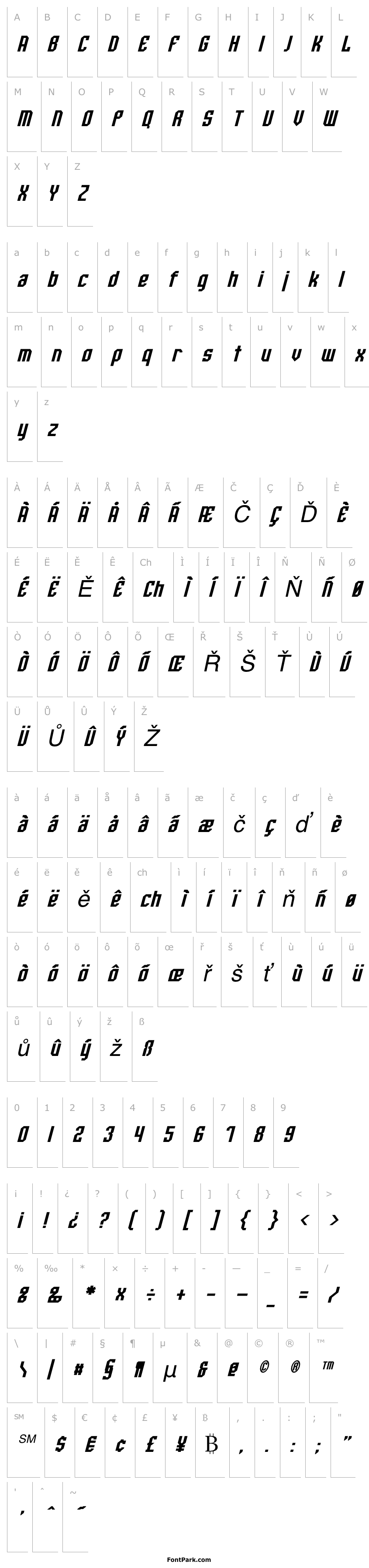 Přehled Whitestone Italic