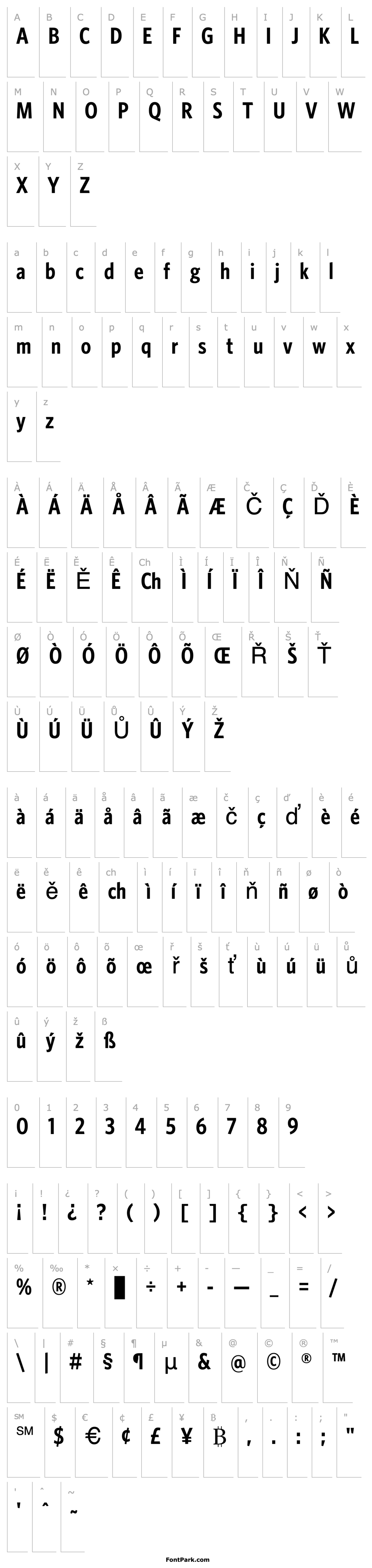 Overview WhitneyCondensed-Semibold