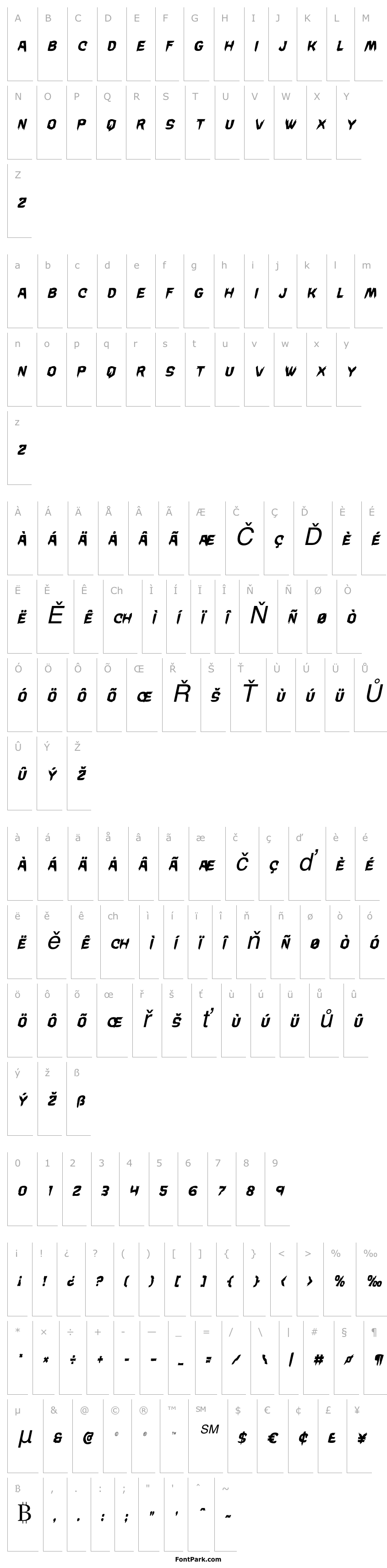 Overview Wicker Man Condensed Italic