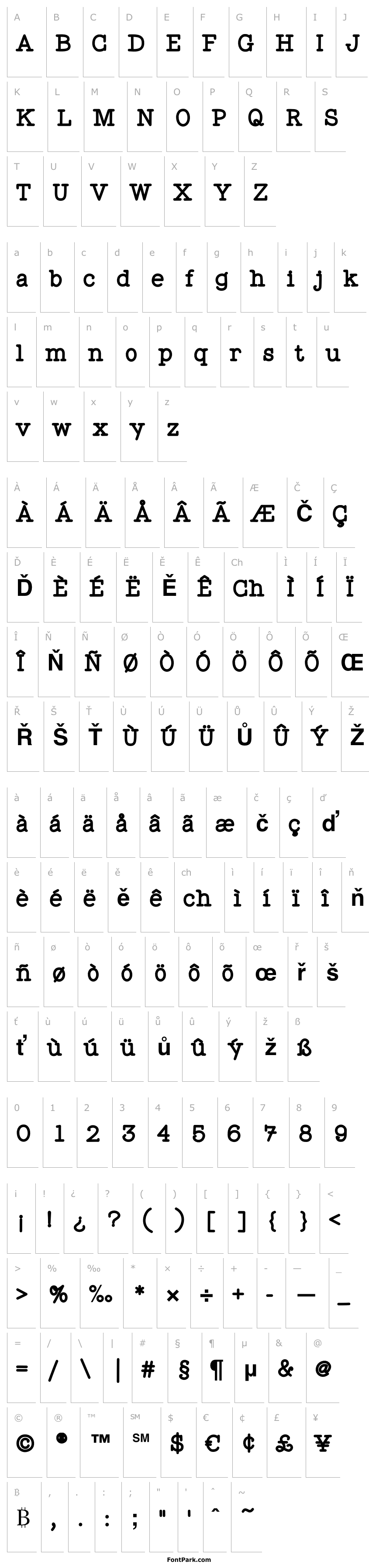 Přehled WigendaTypewrite-Heavy