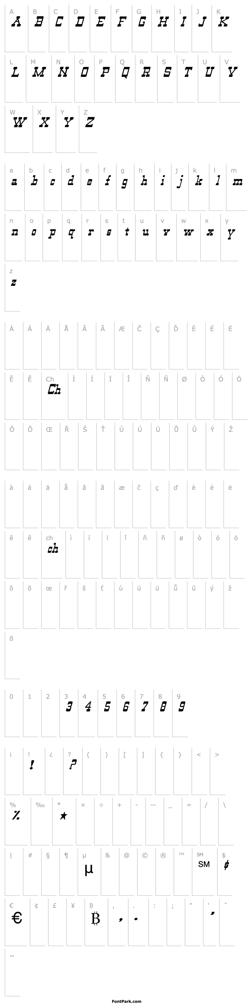 Overview WildWest-Normal Italic