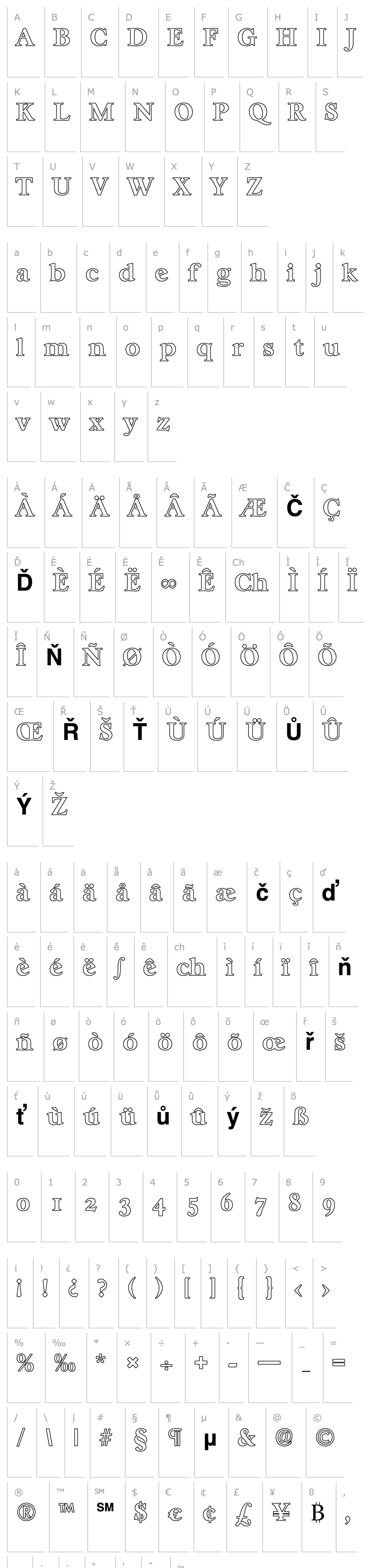 Přehled WilliamBeckerOutline-Bold