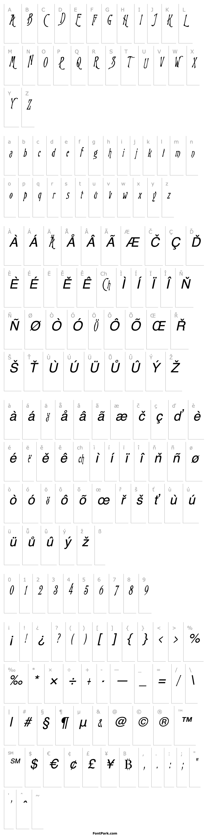 Overview WizardCondensed Italic