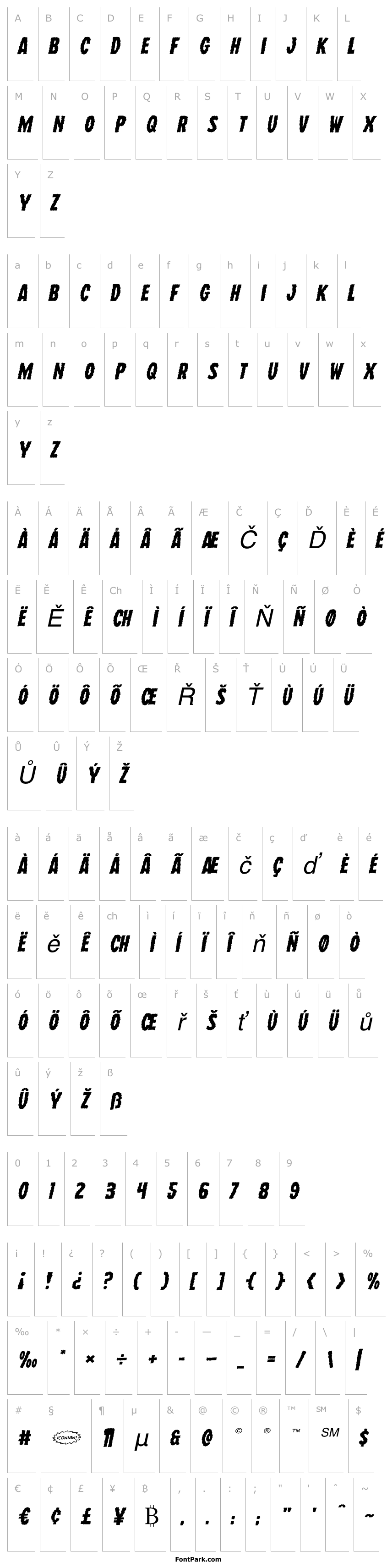 Přehled Wolf Brothers Expanded Italic