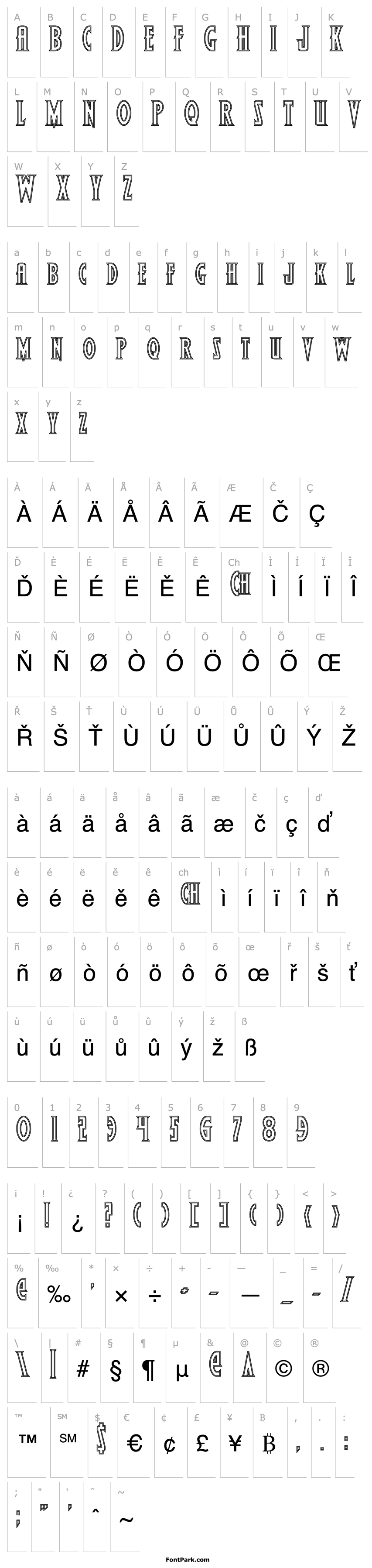 Overview Wolf's Bane Bold Outline