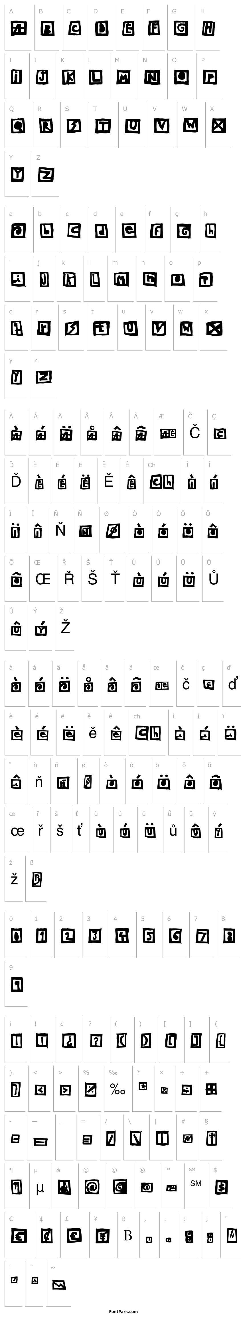 Overview Woodcutter Black Square