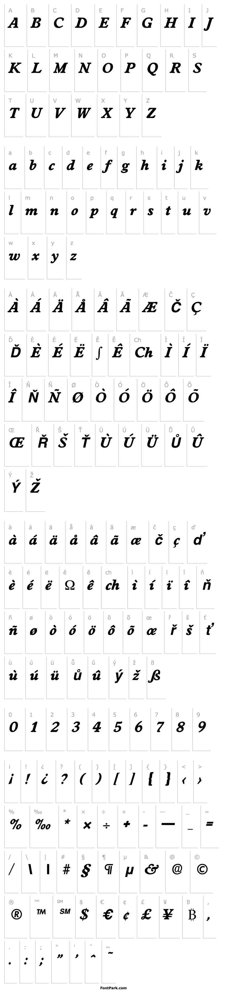 Overview Worcester-Serial-ExtraBold-RegularItalic