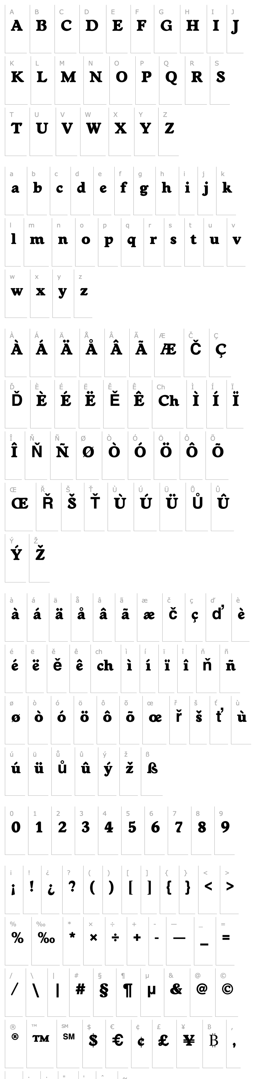 Overview WorchesterEF-ExtraBold