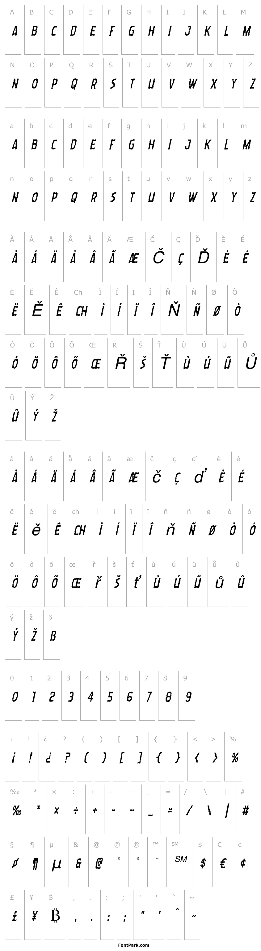 Overview Worm Cuisine Condensed Italic