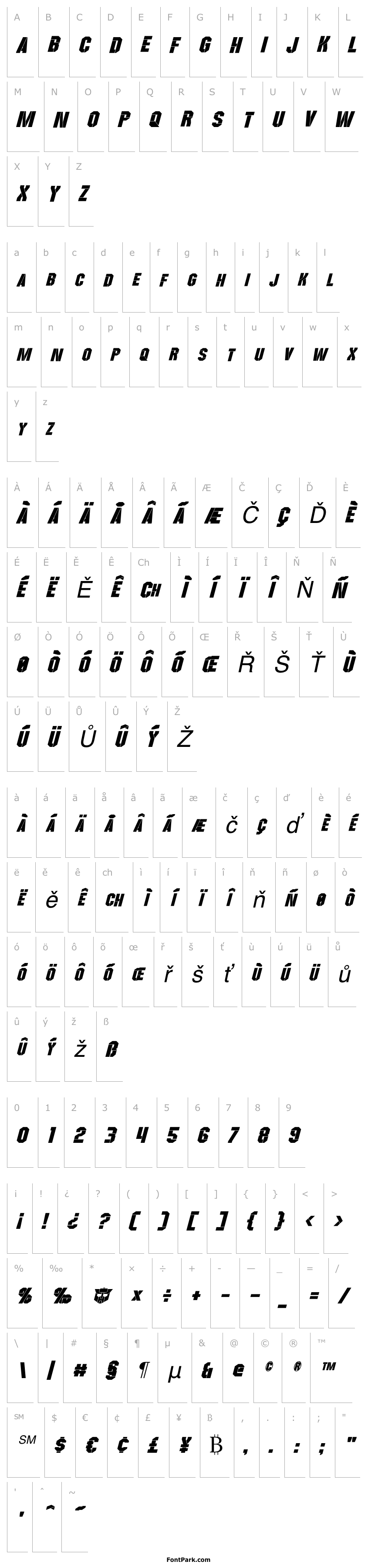 Přehled Wreckers Italic