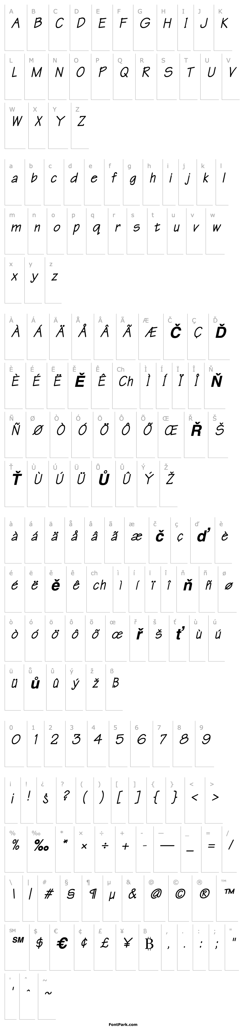 Overview Write BoldOblique