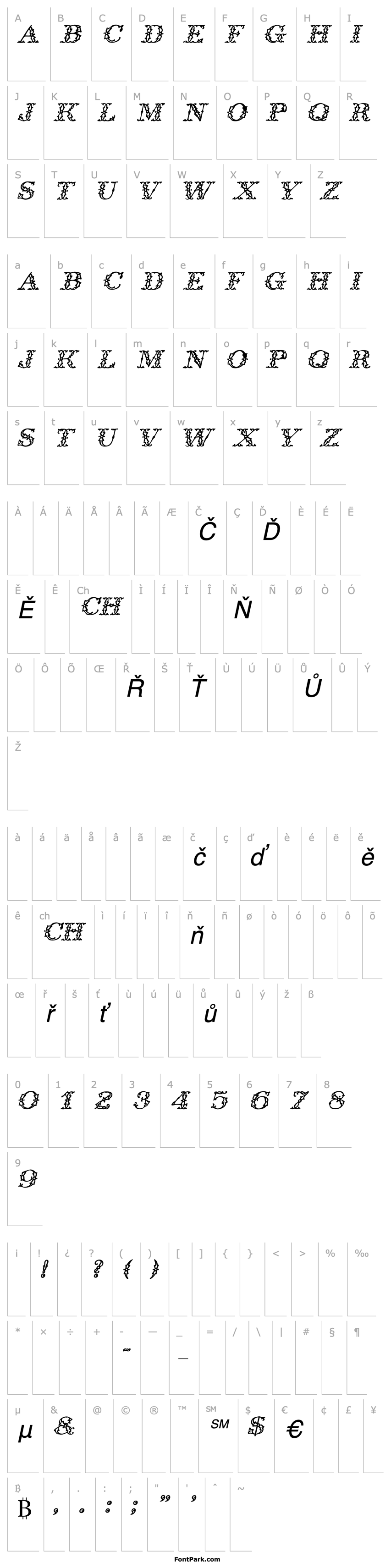 Přehled WroghtIron Italic