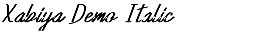 Preview Xabiya Demo Italic