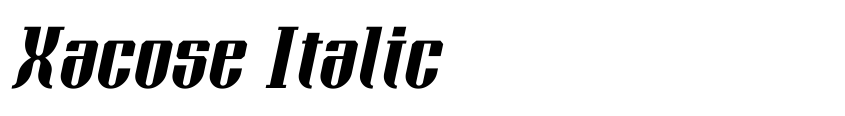 Preview Xacose Italic