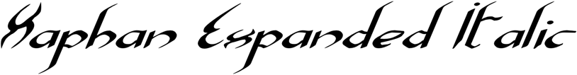 Preview Xaphan Expanded Italic