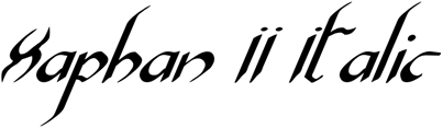 Preview Xaphan II Italic
