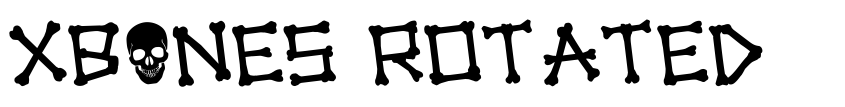 Font xBONES Rotated by Daniel Zadorozny
