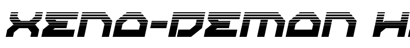 Preview Xeno-Demon Half-Tone Italic
