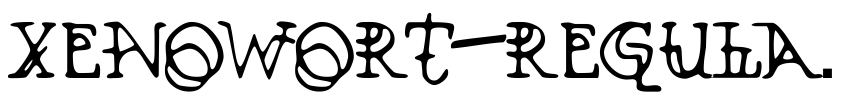 Preview Xenowort-Regular