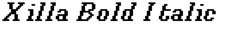 Preview Xilla Bold Italic