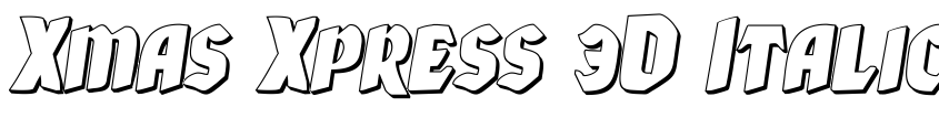 Preview Xmas Xpress 3D Italic