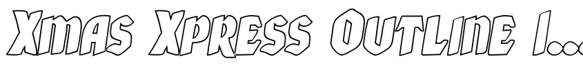 Preview Xmas Xpress Outline Italic