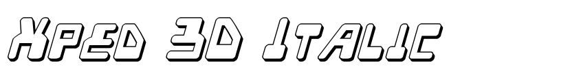 Preview Xped 3D Italic