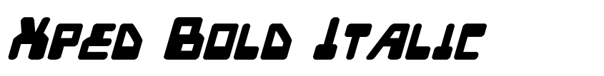Preview Xped Bold Italic