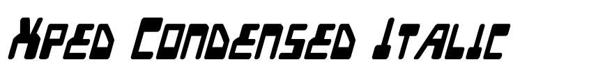 Preview Xped Condensed Italic