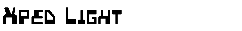 Font Xped Light by Daniel Zadorozny