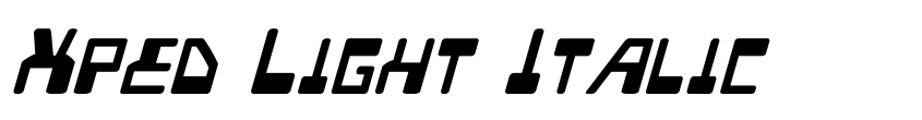 Preview Xped Light Italic