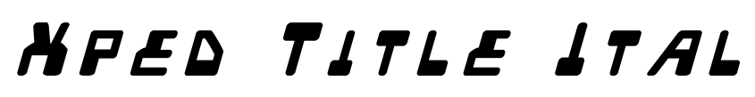 Preview Xped Title Italic