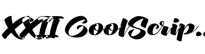 Preview XXII CoolScript - DEMO Bold