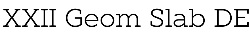 Preview XXII Geom Slab DEMO Book